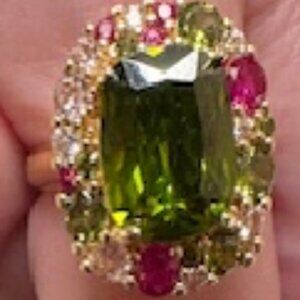 New Glamorous 18K Yellow Gold Plated Ladies Ring